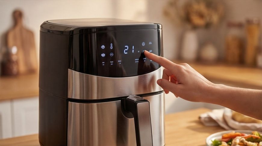 Фритюрниця Crownberg CB-5553 1500Вт 2.5л, Аерогриль з нержавіючої сталі та антипригарною чашею crownberg25 фото
